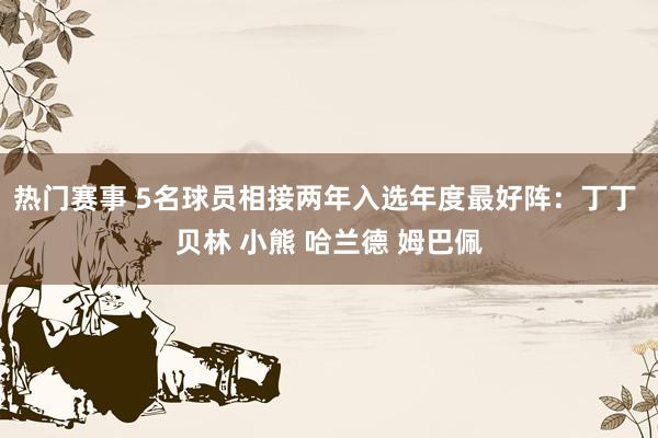 热门赛事 5名球员相接两年入选年度最好阵：丁丁 贝林 小熊 哈兰德 姆巴佩